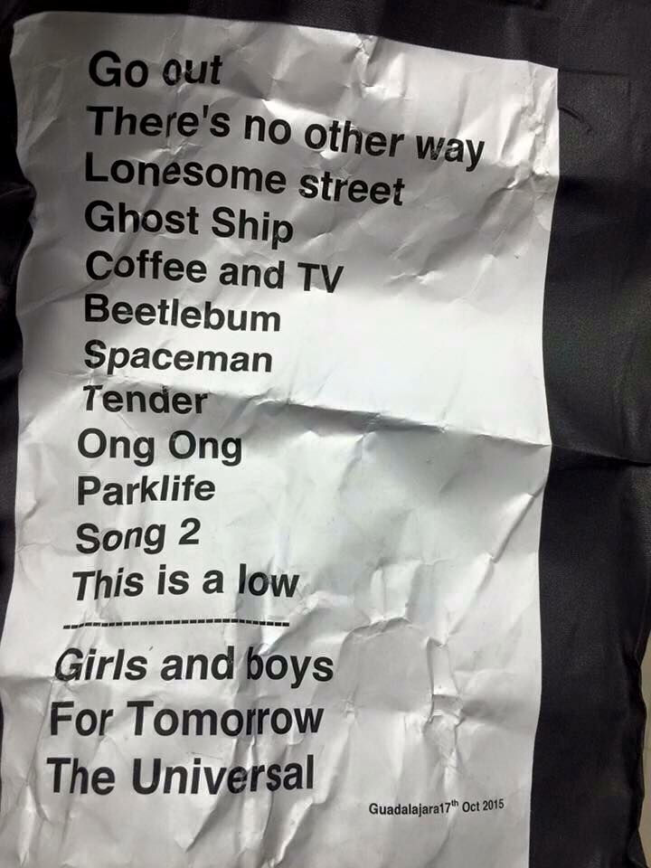 Blur - Guadalajara - Coordenada 2015