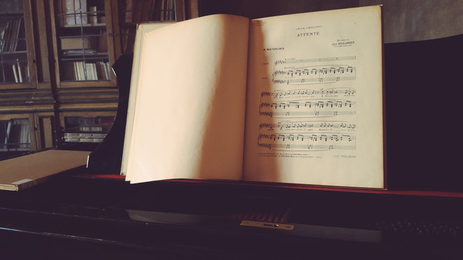 Salon de musique de la Villa Médicis où Olivier était en résidence en 2015