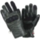 Gants moto d'hiver CAFE II GREEN de la marque By City vue de face et dos