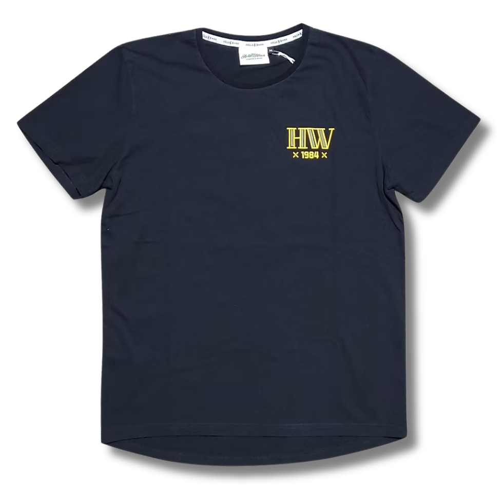 T-shirt noir manches courtes homme avec impression Jeep de la marque "Hellswea" modèle "tee jeep" vue de face