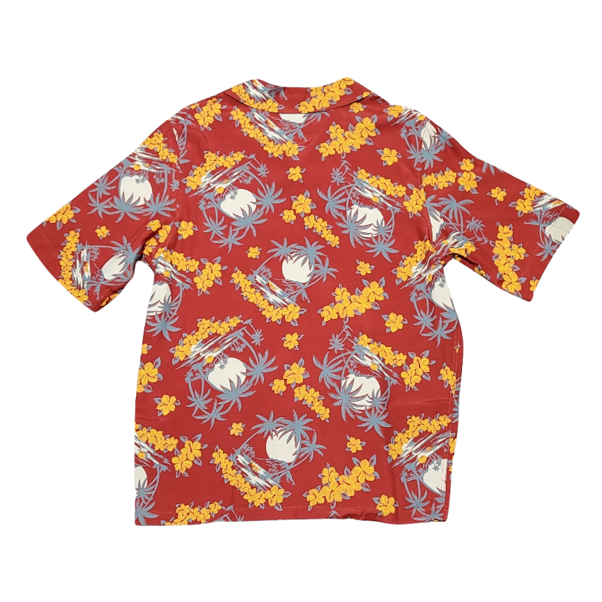 Miniature : LA CHEMISE HAWAIENNE "PALMIERS/HIBISCUS" - vu de dos