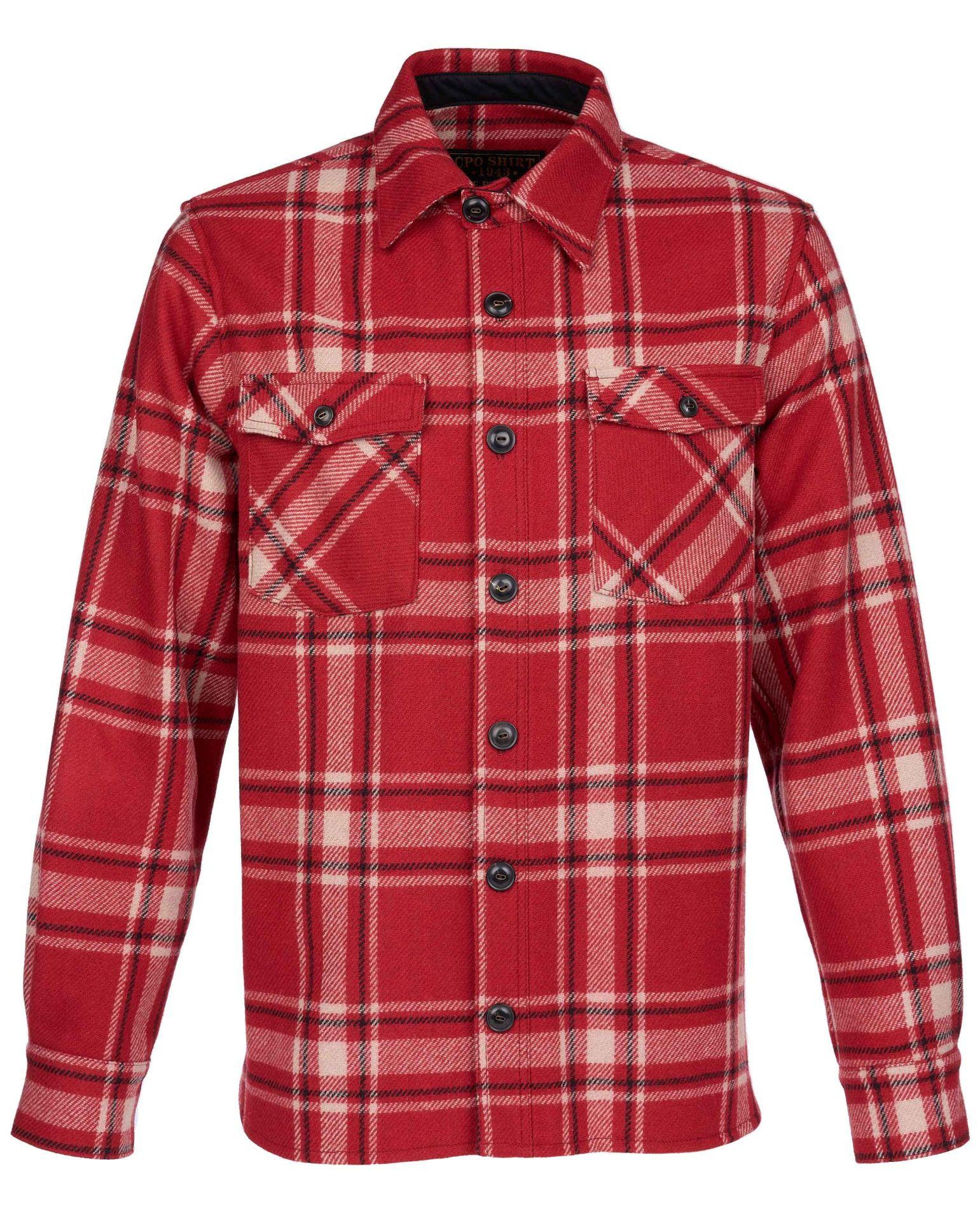 Chemise manches longues modèle 1943 CPO Shirt Ohio red de la marque Pike Brothers