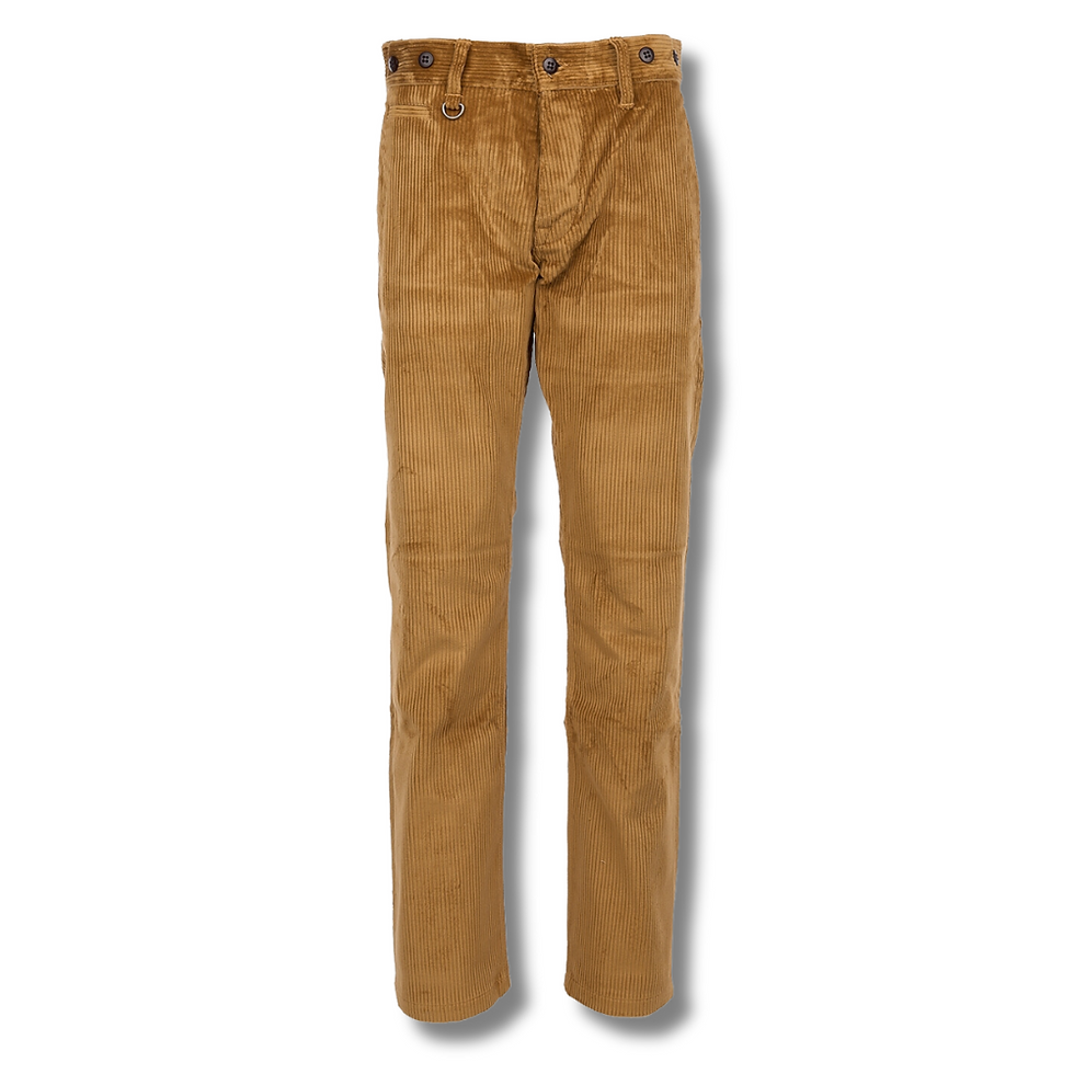 Pantalon modèle: 1942 Hunting Pant Goliath Cord Mustard de Pike Brothers vue de face