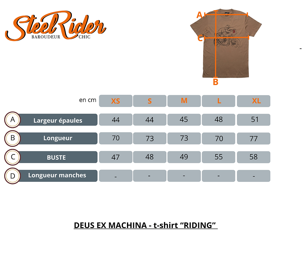 Miniature : T-shirt manches courtes -  RIDING - Deus Ex Machina