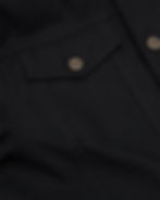 Veste moto homme noir modèle Black Jacket de la marque The Rokker Company vue de poche