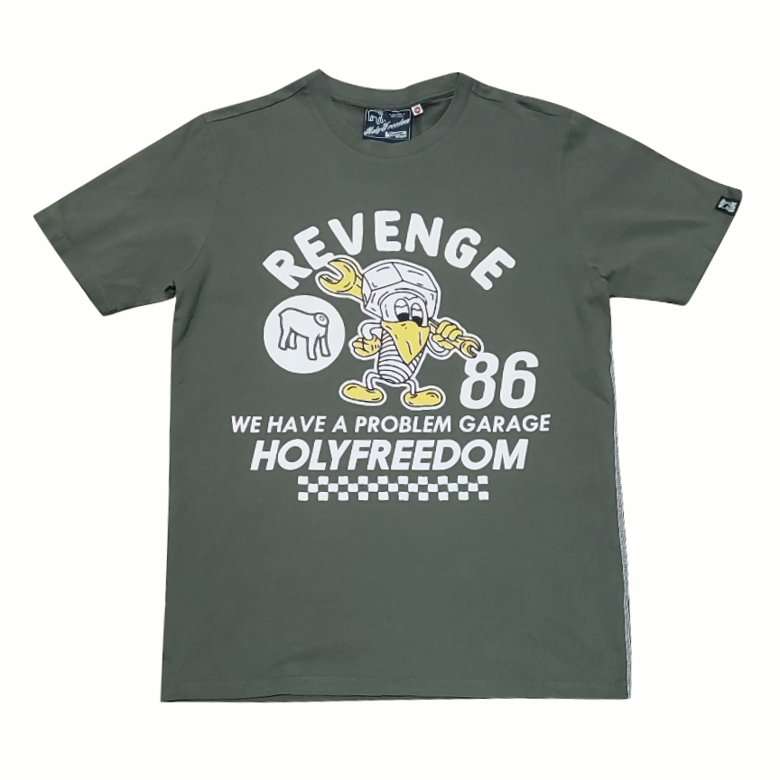 T-SHIRT MANCHES COURTES REVENGE VU DE FACE