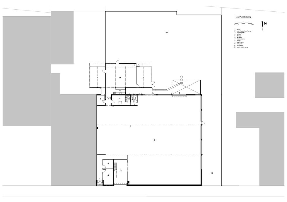 Existing floor plan