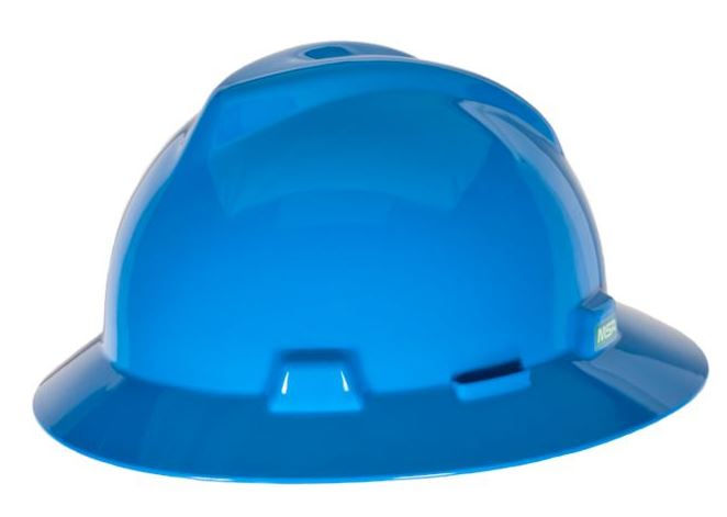 Thumbnail: MSA V-Gard Full Brim Hard Hat w/Fas-Trac III Suspension
