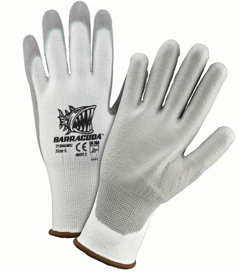 PIP Barracuda Polyurathane Coated Palm/Fingers, Cut A2 Gloves; 713HGWU