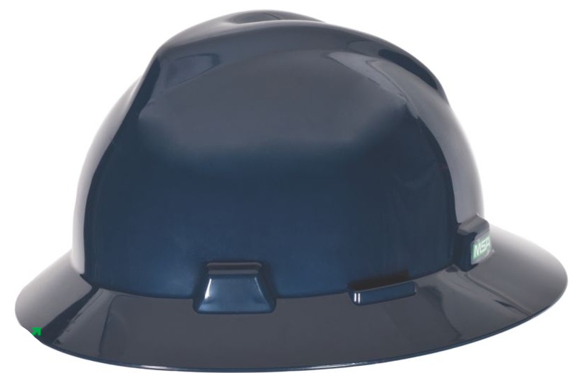 Thumbnail: MSA V-Gard Full Brim Hard Hat w/Fas-Trac III Suspension