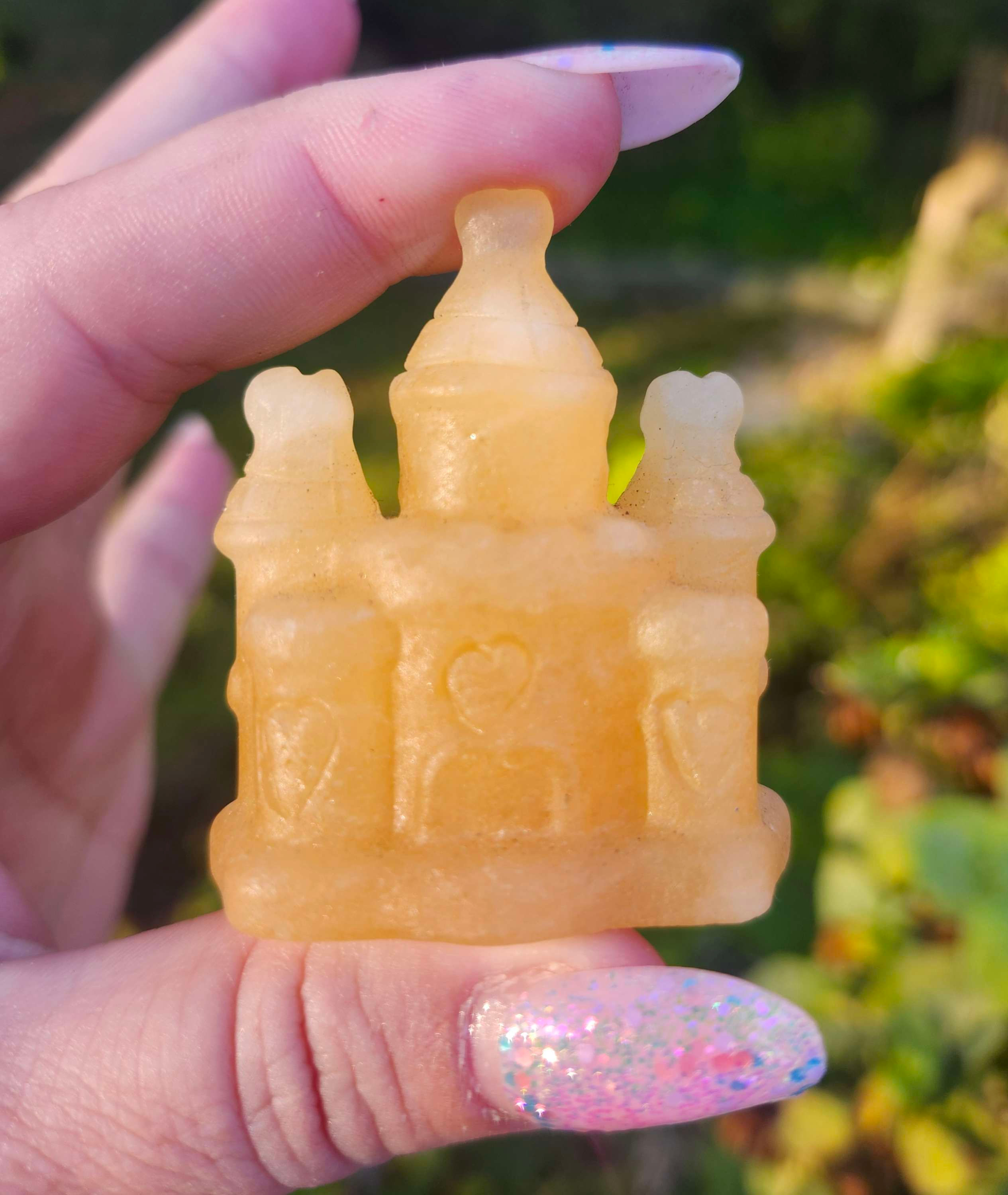 Honey Calcite Castle Sm