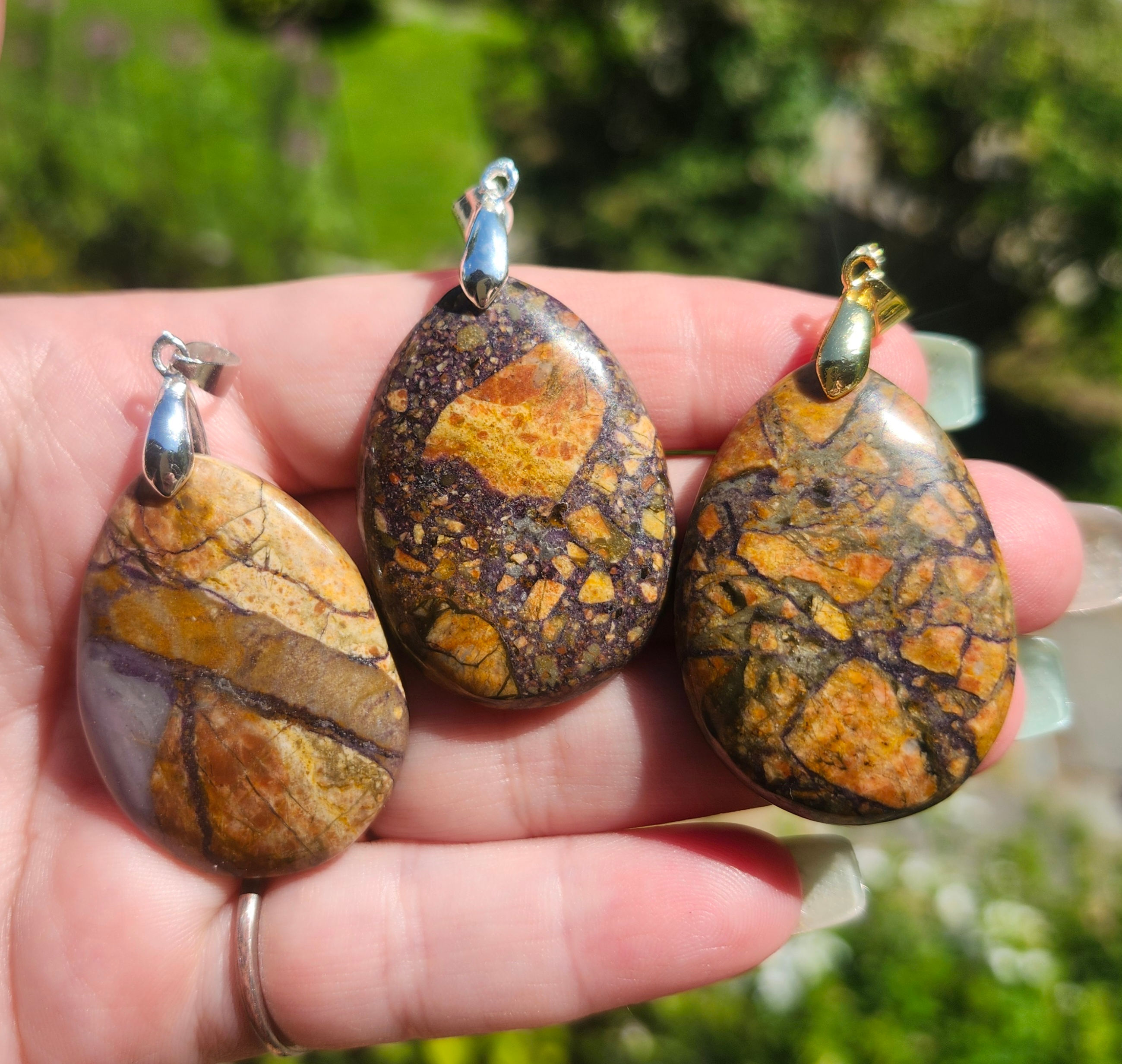 Autumn Jasper Pendant **YOUR CHOICE**