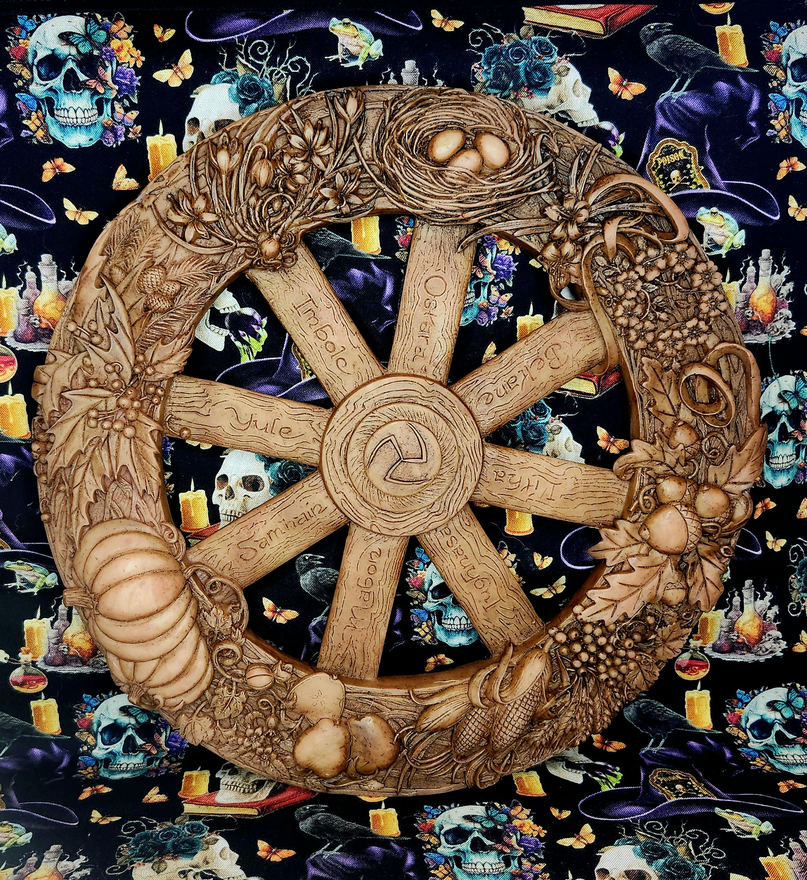 Large Wheel of the Year Calendar Plaque