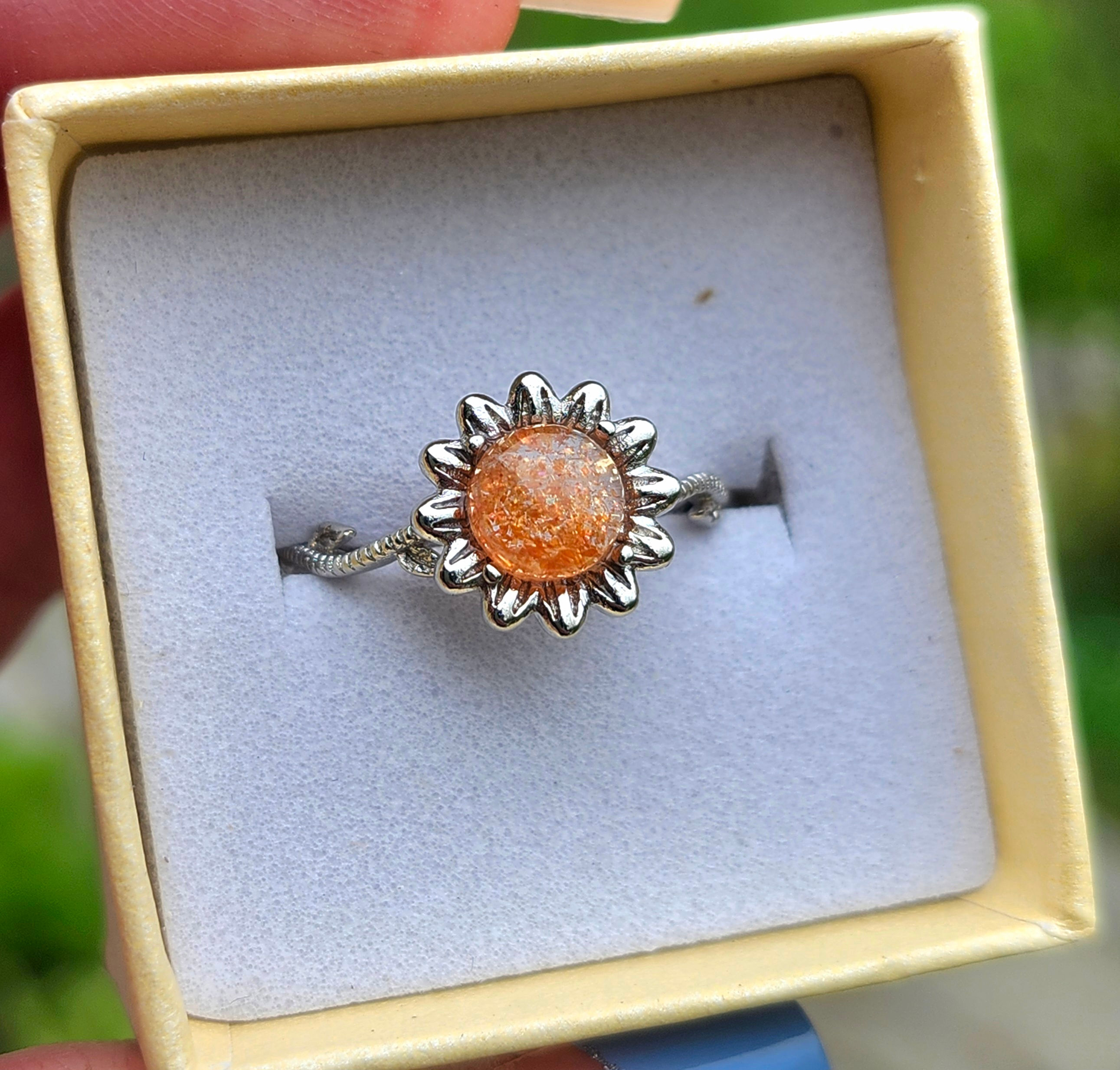 Sunstone Sun Ring