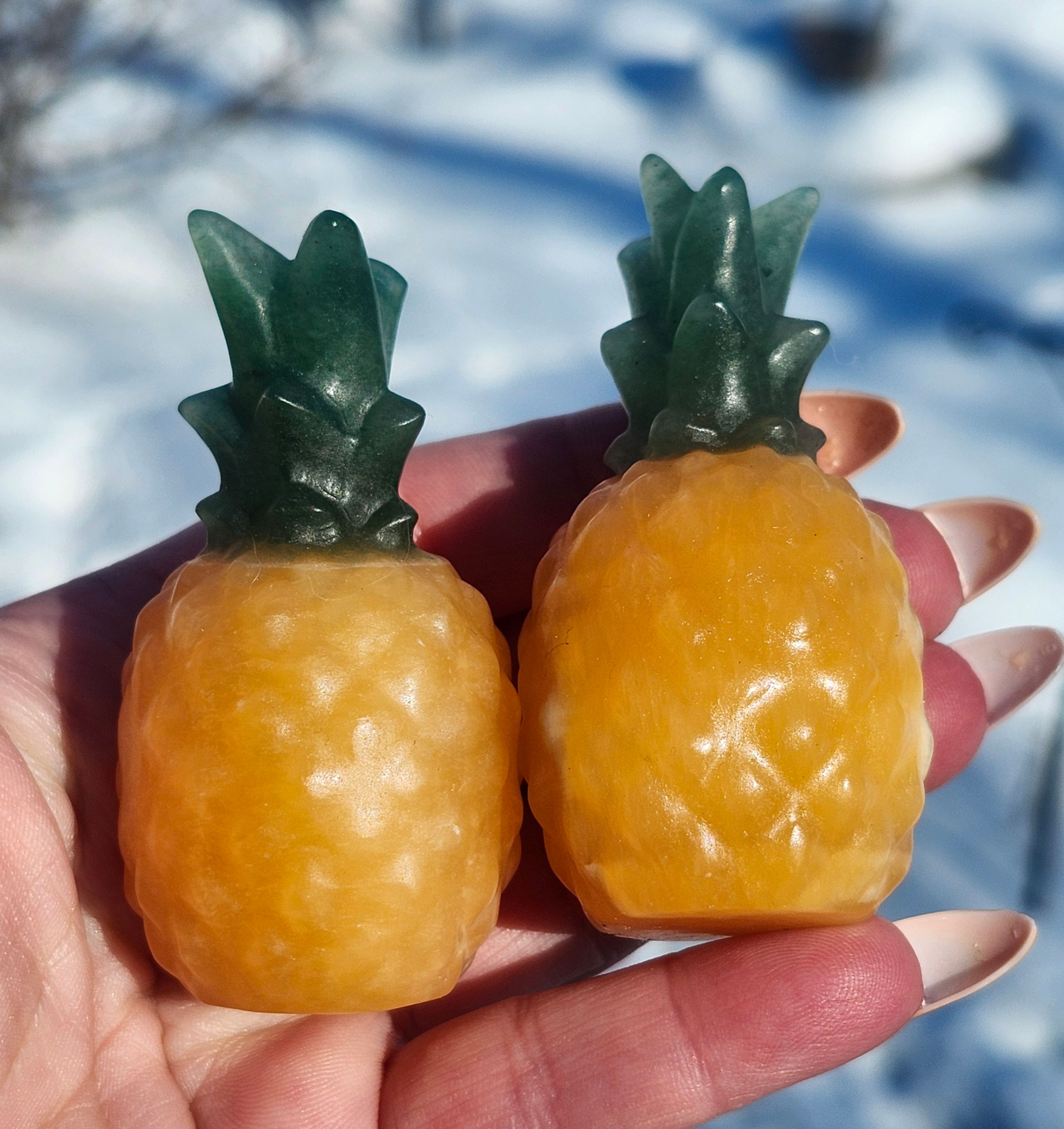 Honey Calcite Pineapple Med.