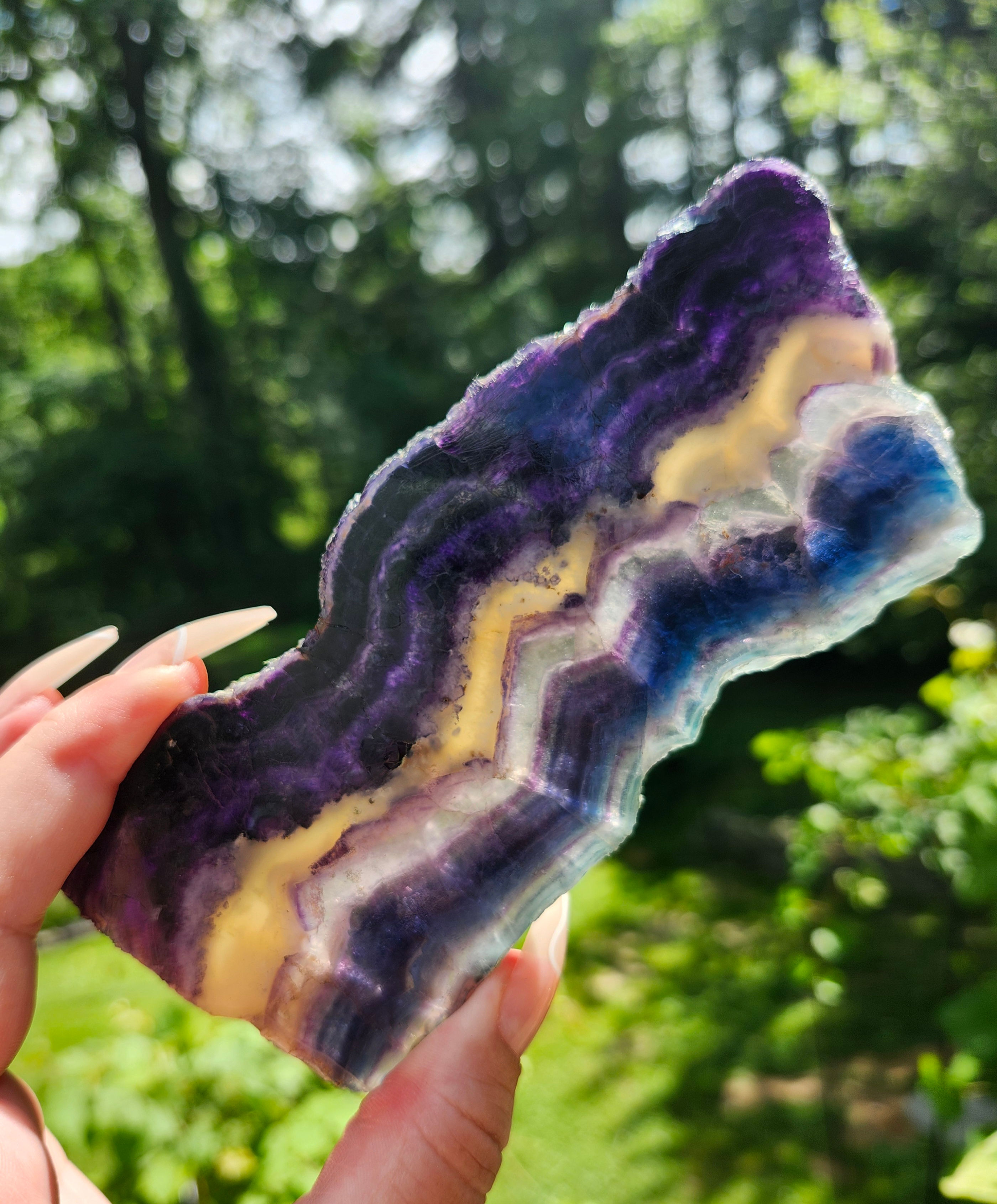 Rainbow Fluorite Med/Lrg Slab 