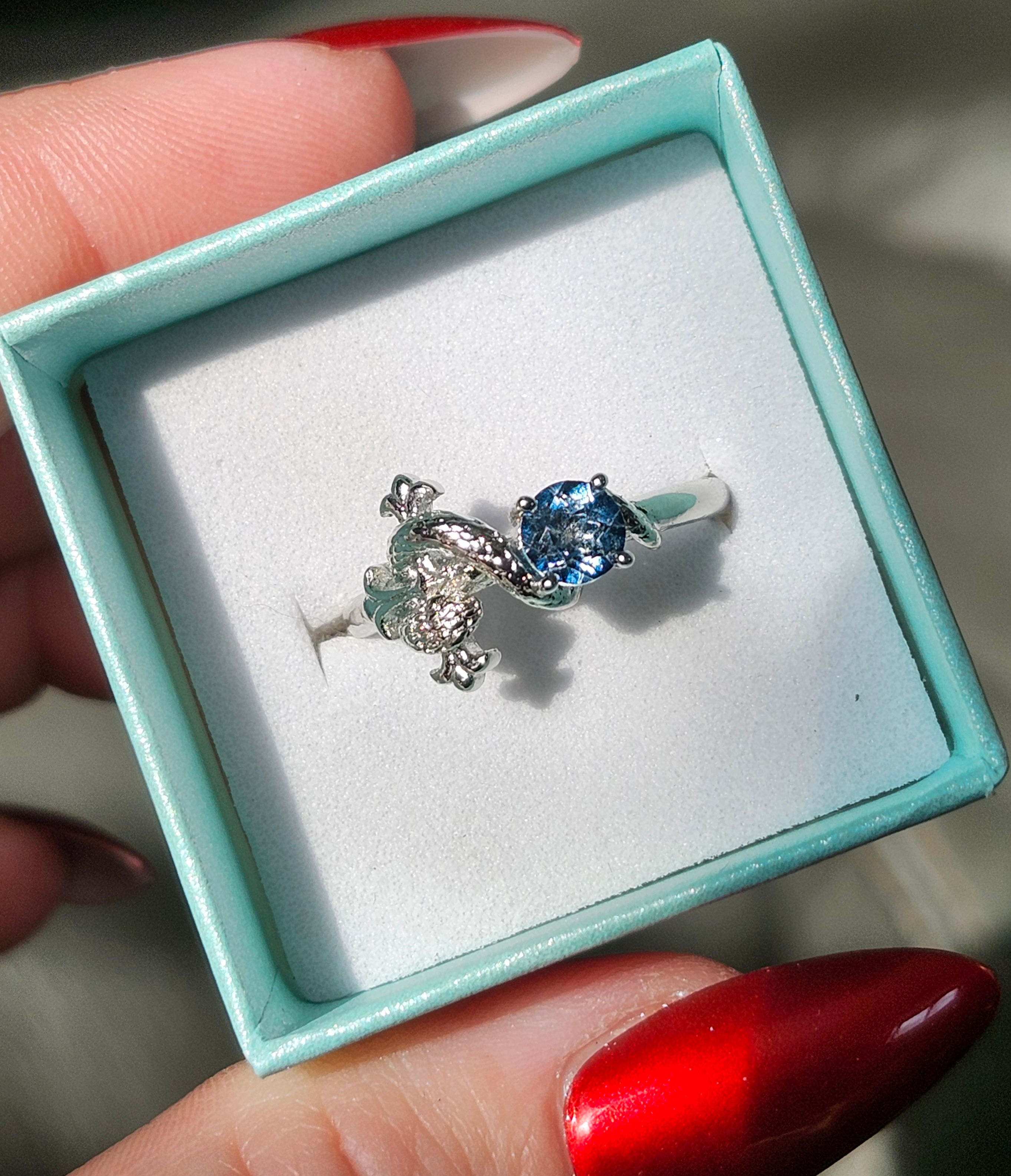 Petite London Blue Topaz Ring