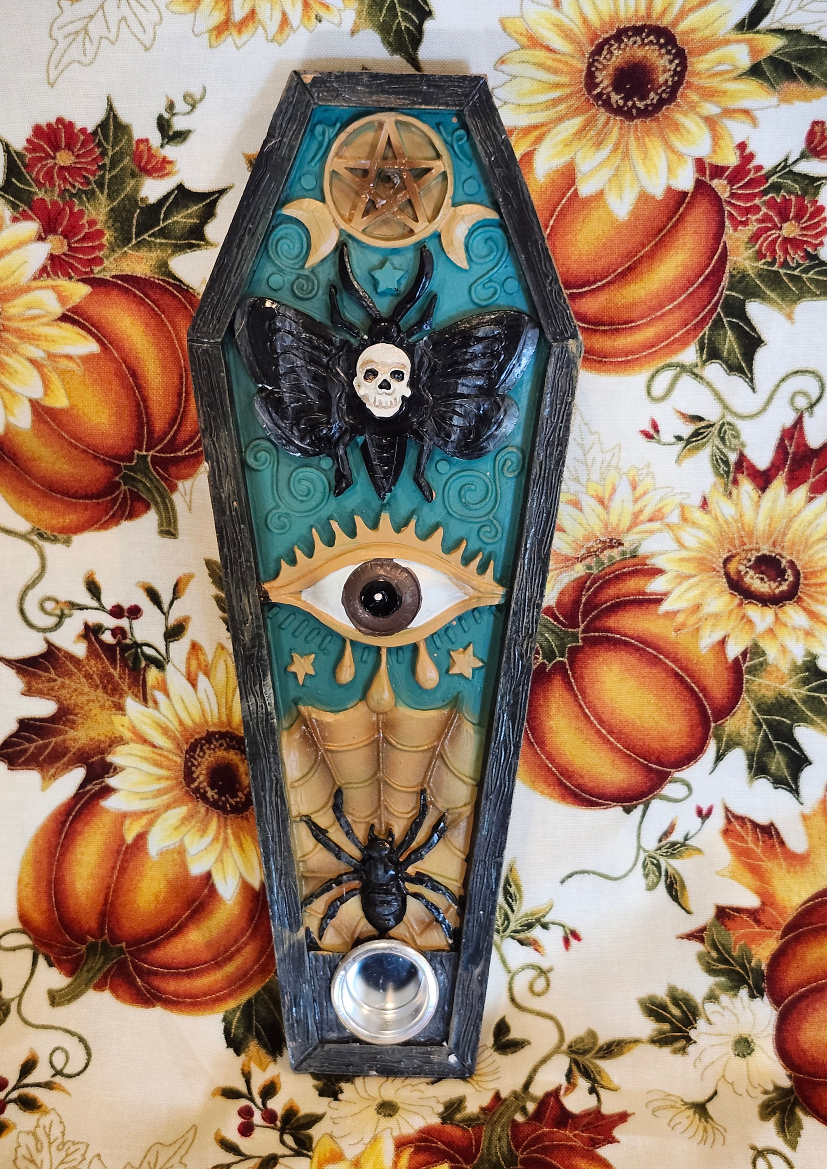 Large Gothic Moth Incense Burner