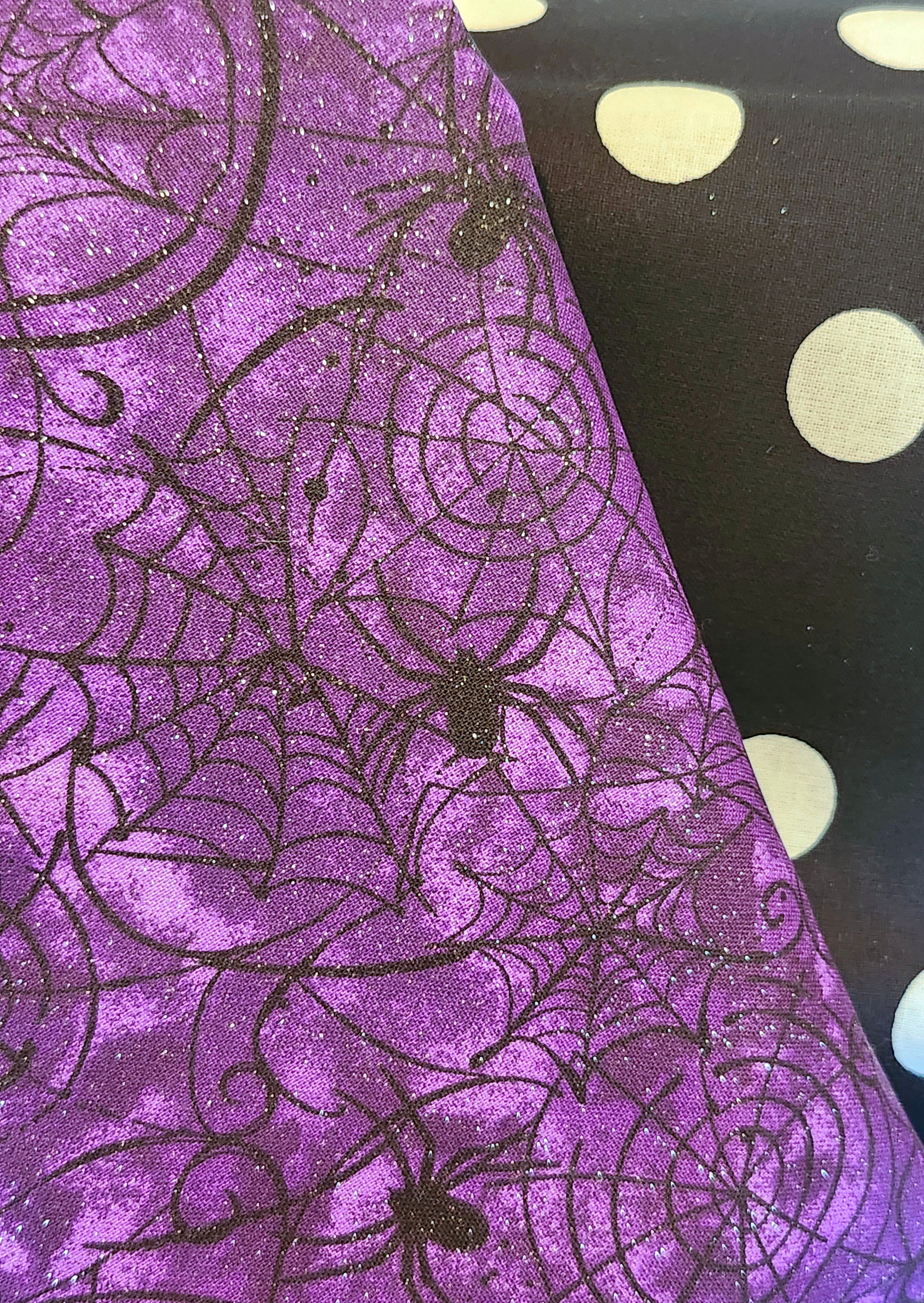 Purple Spiders Altar Tarot  Cloth