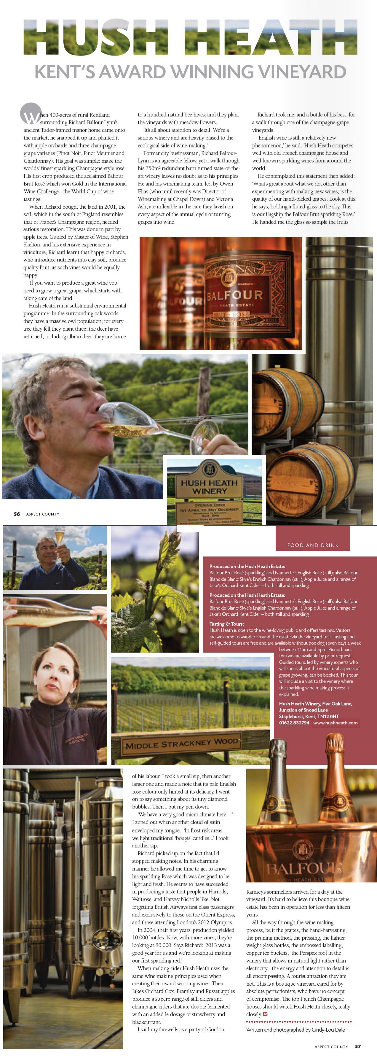 Aspect County, UK - Hush Heath Winery