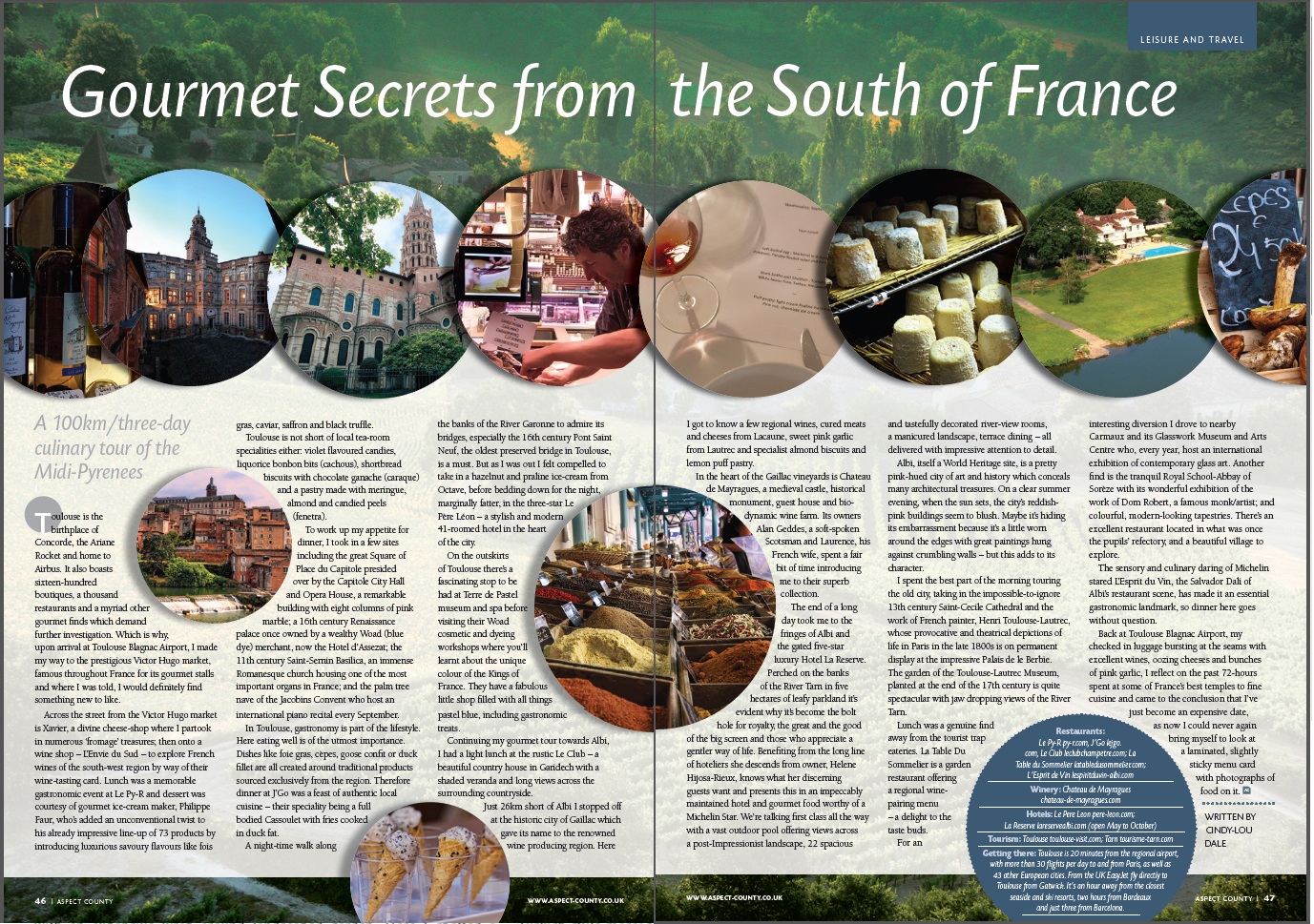 Aspect County, UK - Toulouse, France