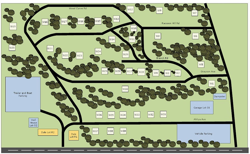 Wooded Sites NW1 Birch Haven Campground