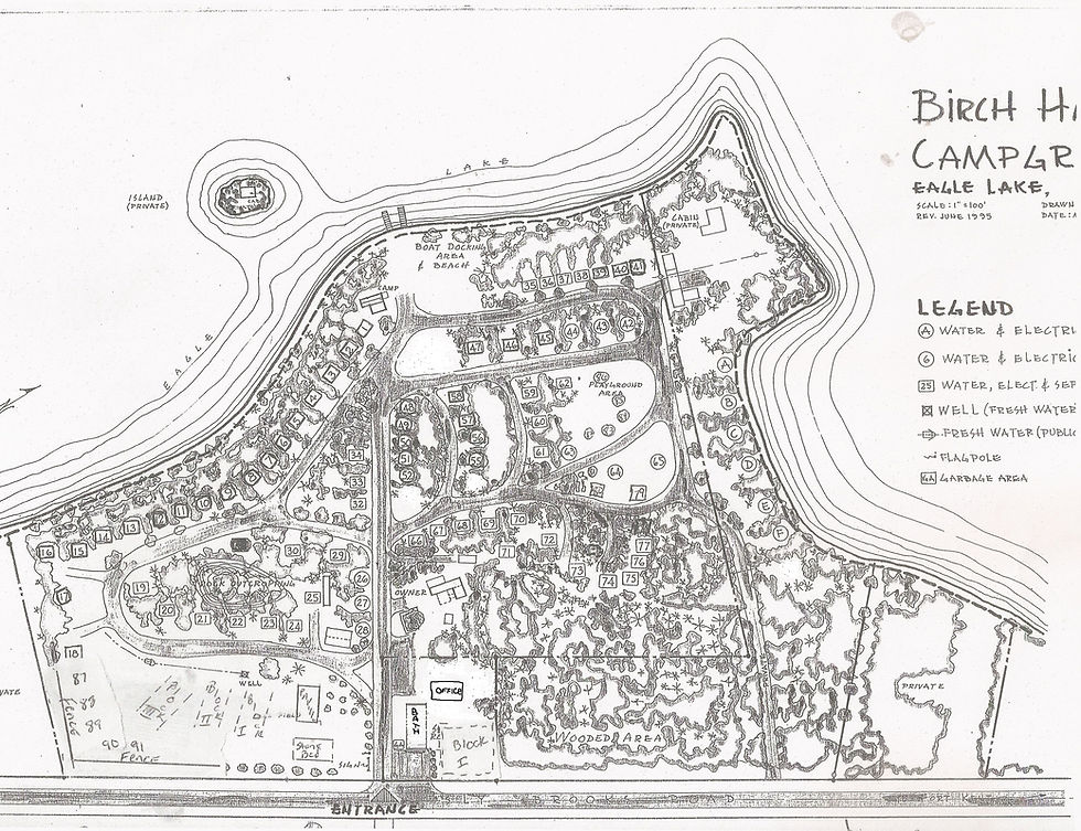 Site Map Birch Haven Campground