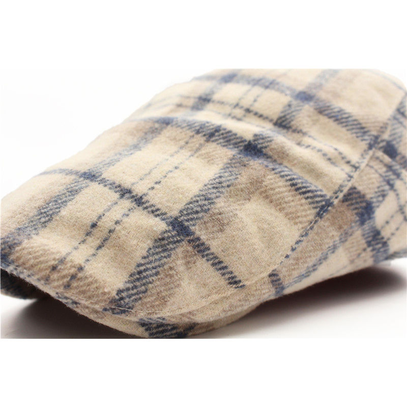 サムネイル： ハンチング帽子 タータンチェック ウール混 キャップ 帽子メンズ レディース HC10
