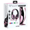 Miniature : Casque Konix Nemesis - Noir/Rose compatible PS4/PS5/Xbox/Switch/PC