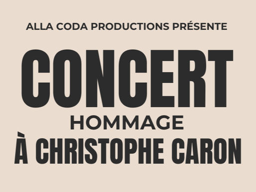 21 Mai : Concert en hommage à Christophe Caron