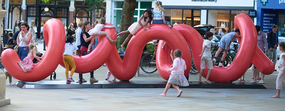 Yoni Alter’s interactive sculpture invites NYC to see “love” from a new perspective