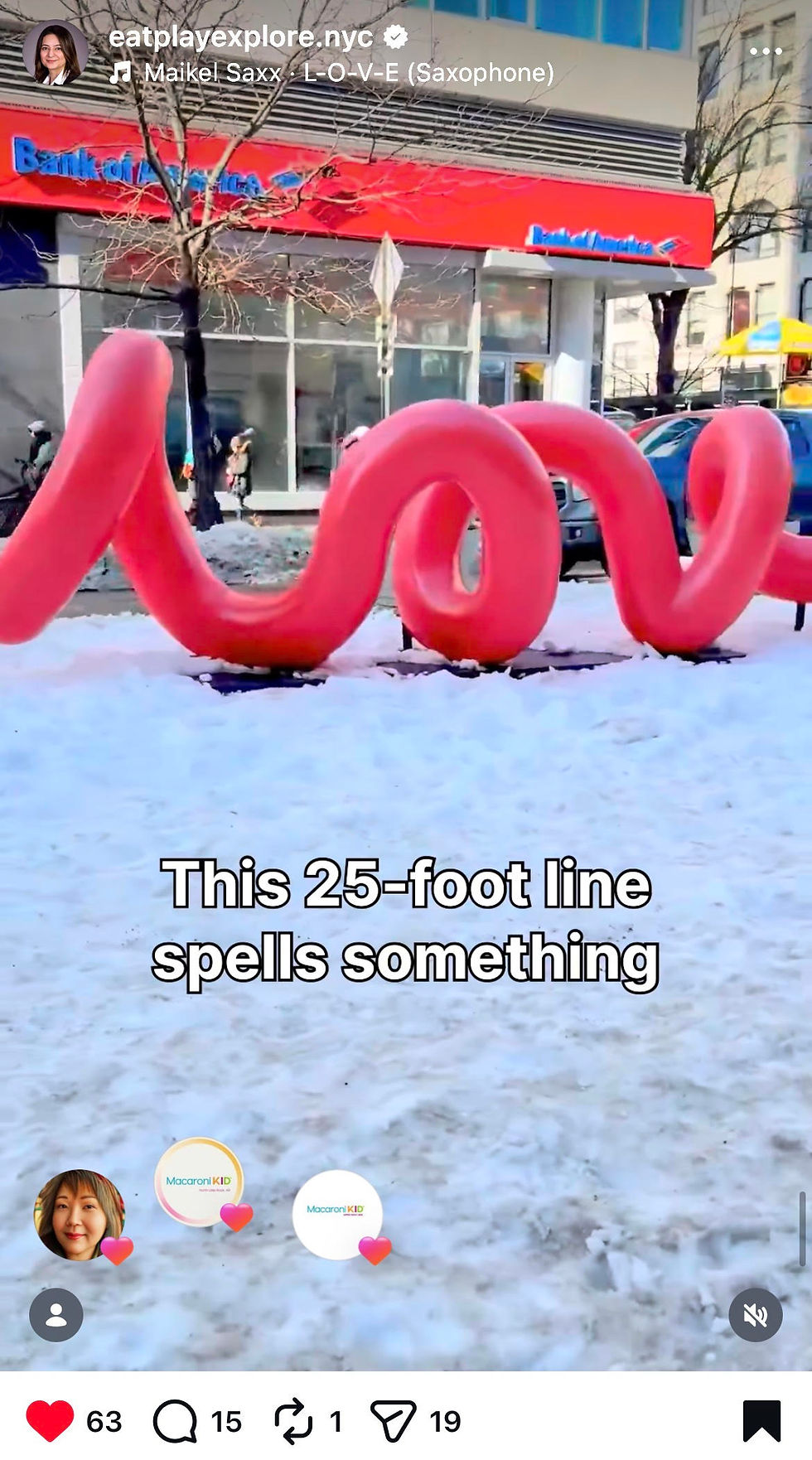 Yoni Alter’s interactive sculpture invites NYC to see “love” from a new perspective