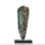 Miniatura: Germoglio – handmade copper sculpture resembling a sprouting shoot, limited edition by Dal Furlo