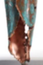 Miniatura: Germoglio – handmade copper sculpture resembling a sprouting shoot, limited edition by Dal Furlo