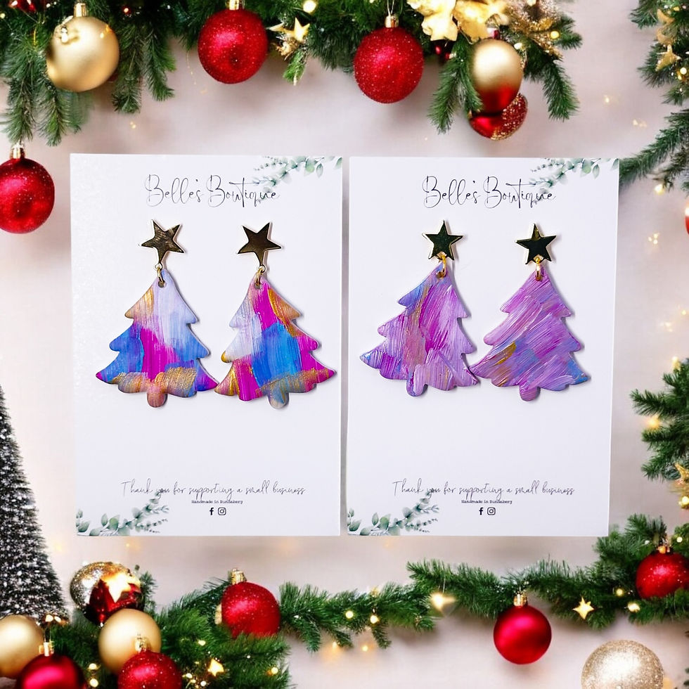 Abstract painted trees