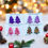 Thumbnail: Large Party Resin Christmas Tree Studs