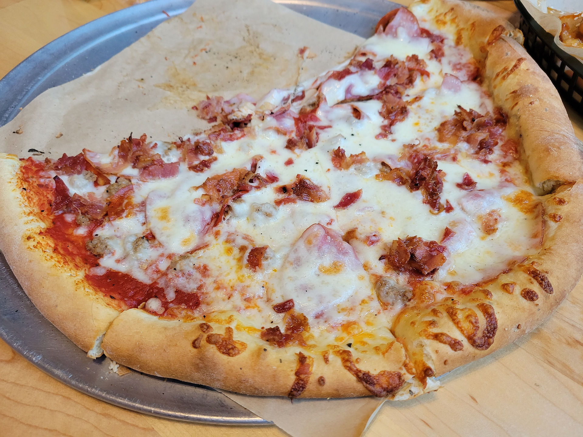 Pizza at Mighty Mo Brewing Company in Great Falls, Montana.