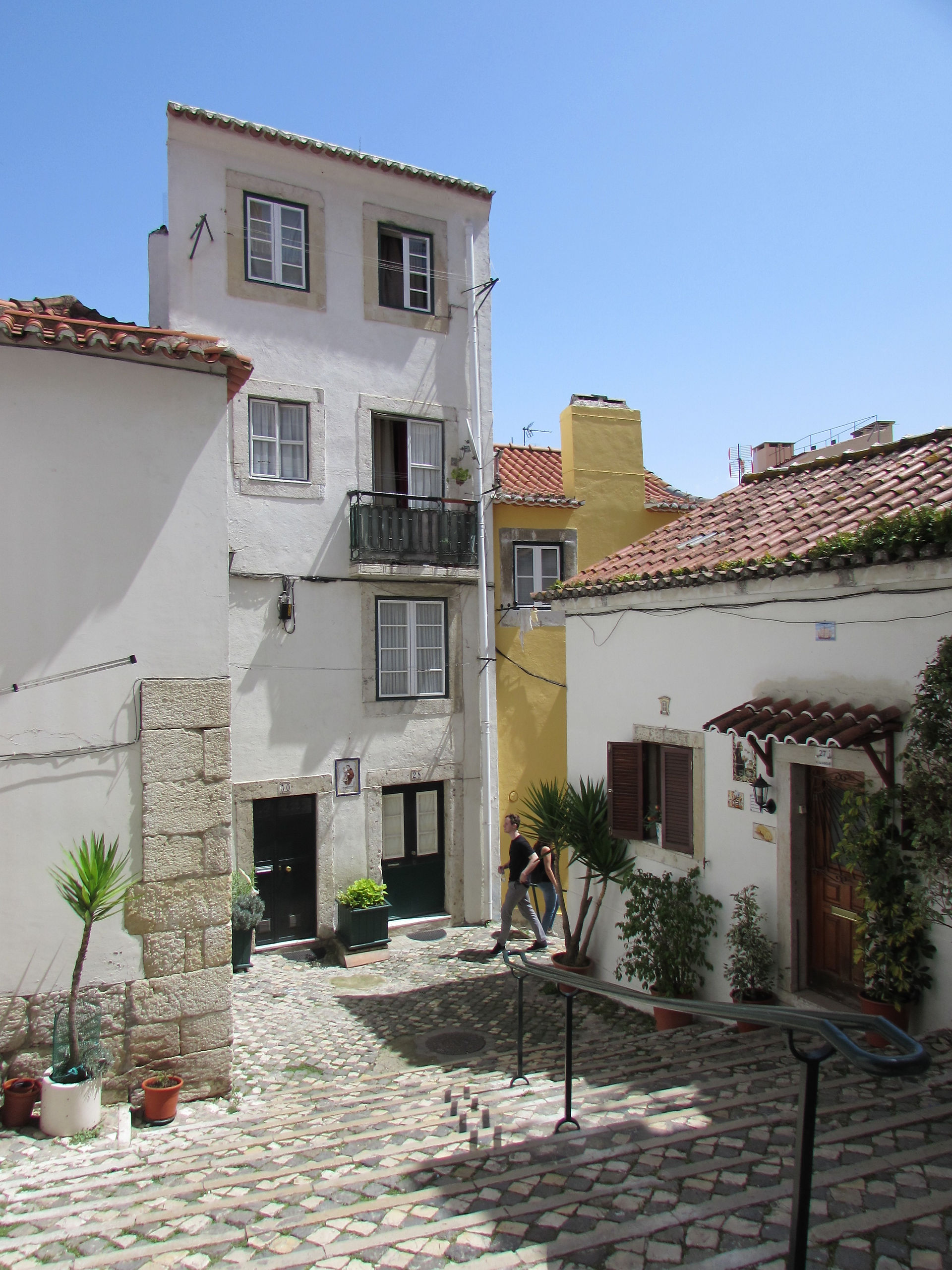 Colorful buildings of the Alfama district in Lisbon.