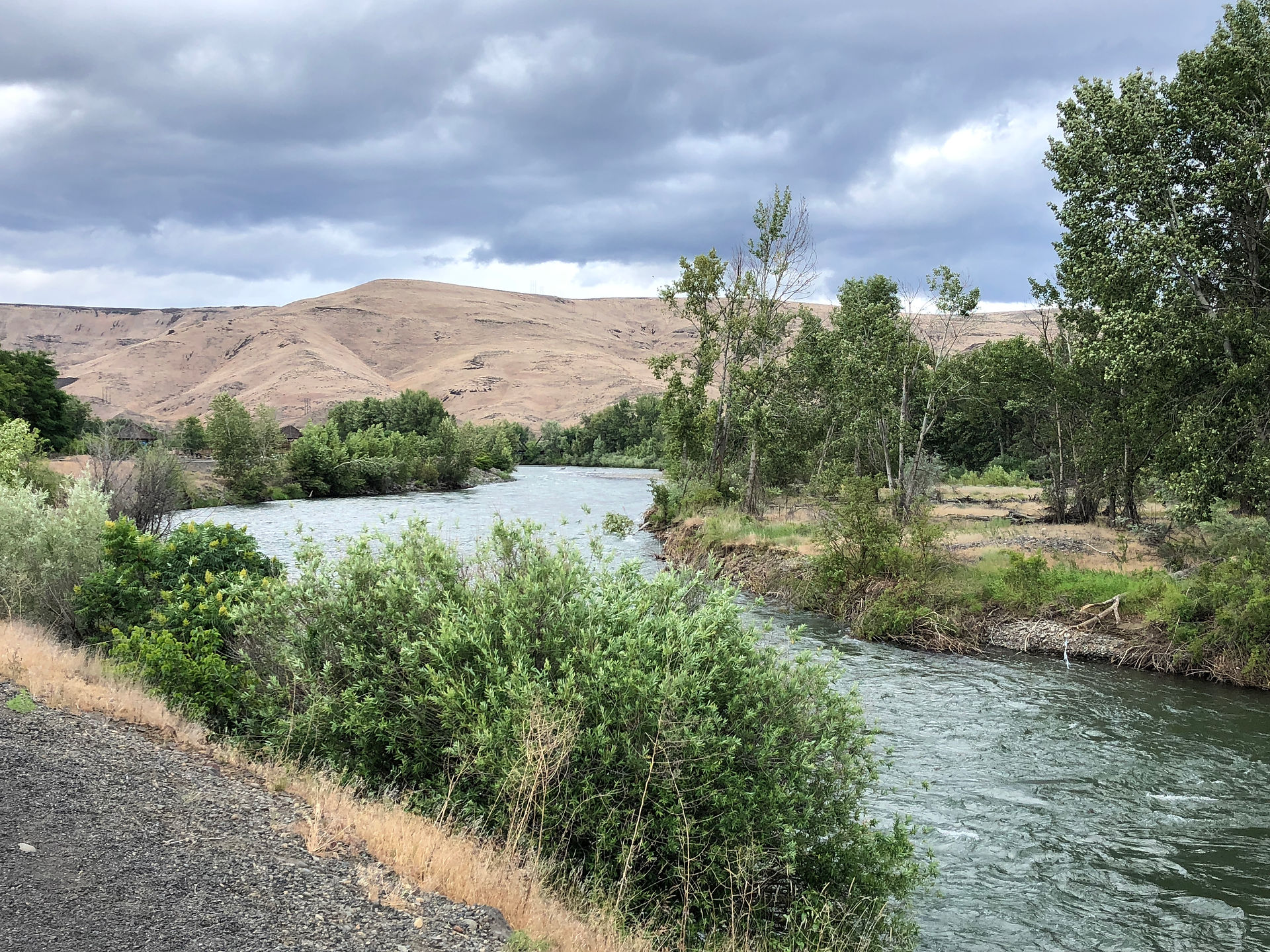 View along the Yakima River.