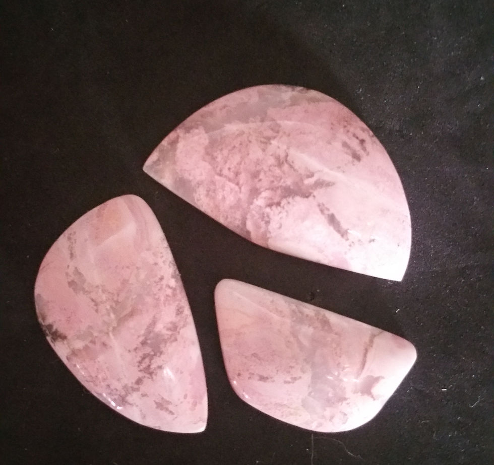 Thumbnail: Gorgeous Pink Rhodonite 3 Piece Set