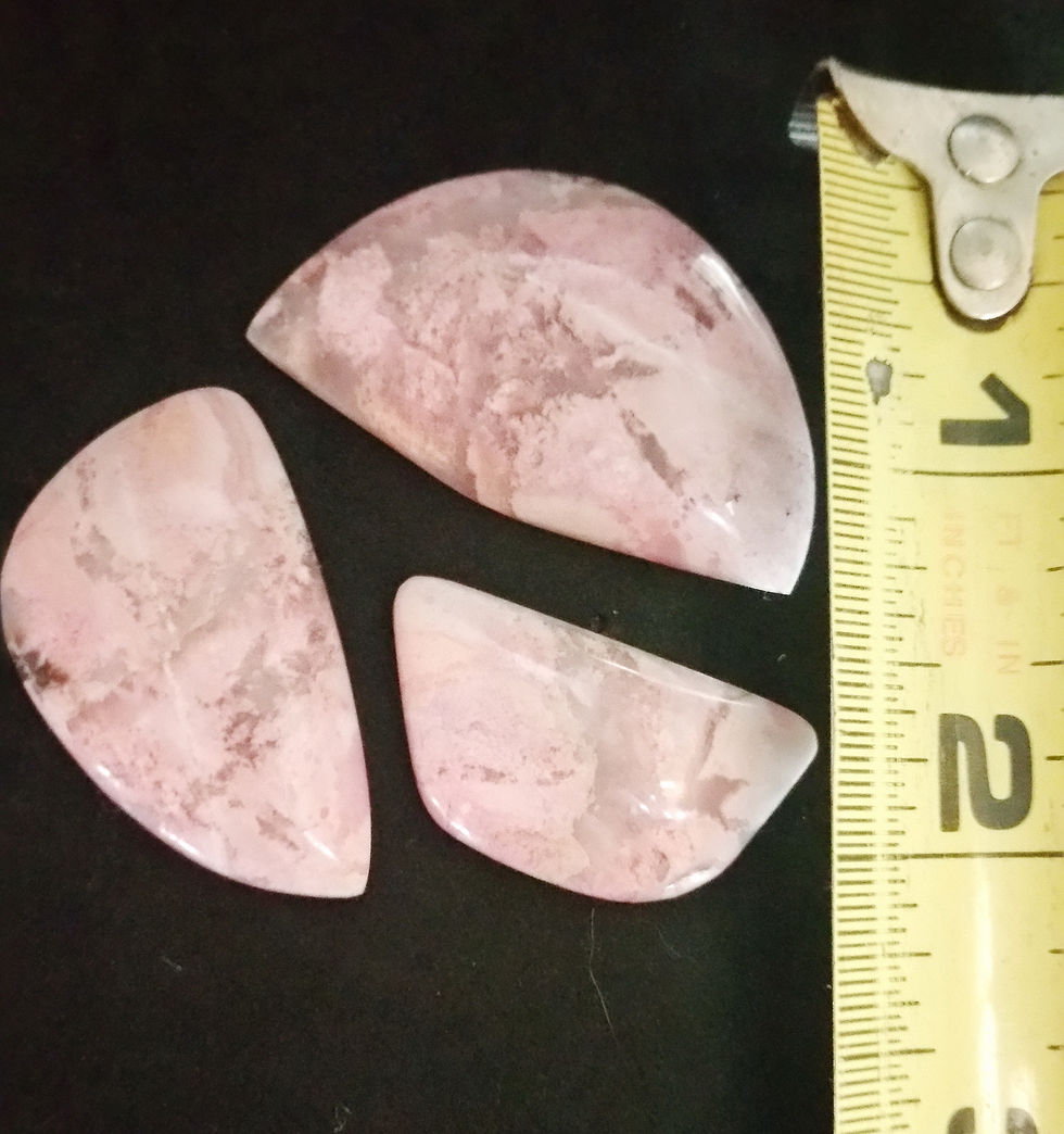 Thumbnail: Gorgeous Pink Rhodonite 3 Piece Set