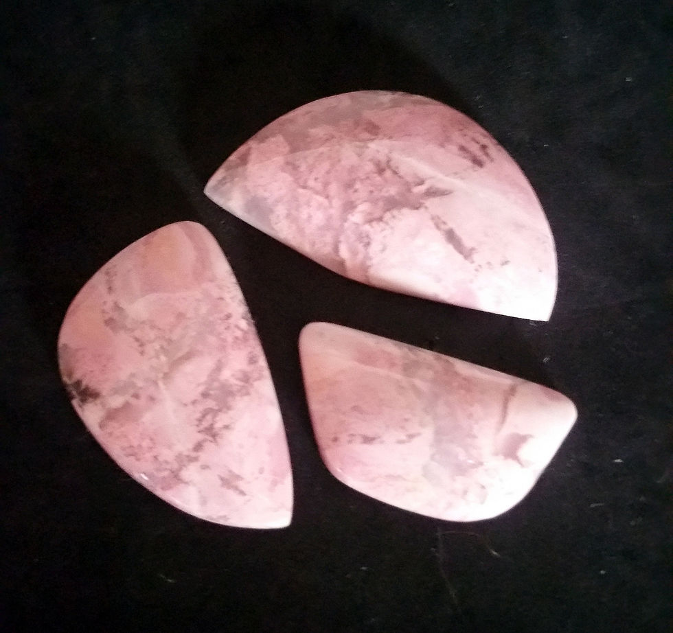 Thumbnail: Gorgeous Pink Rhodonite 3 Piece Set
