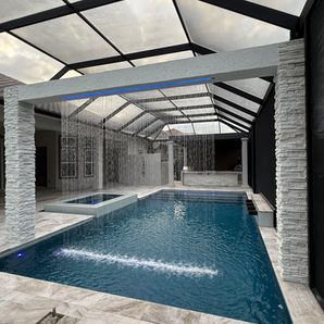 LED Lighted Rain Curtain Waterfall Tamaya Jacksonville