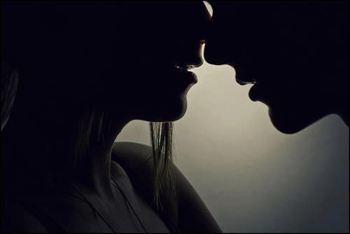 Beso silueta