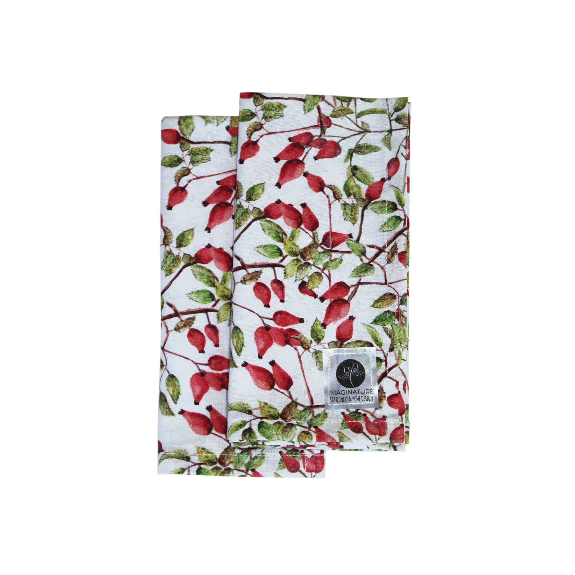 Textilszalvéta csipkebogyós - 2 db