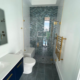 Custom bathroom remodeling work completed by Perfect Solutions & More