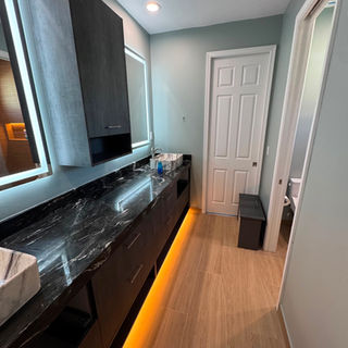 Completed bathroom renovation by Perfect Solutions & More
