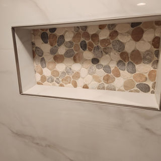Modern bathroom remodeling work completed by Perfect Solutions & More