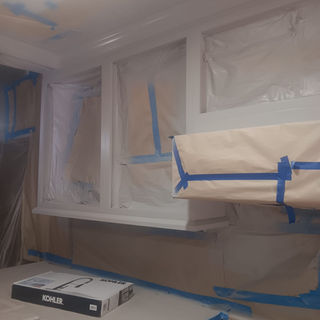 Residential painting project completed by Perfect Solutions & More