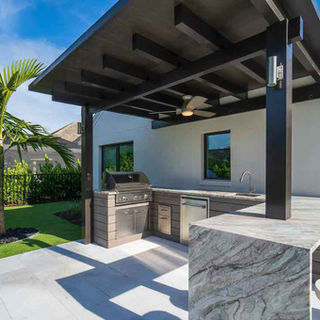 Completed residential paver installation project